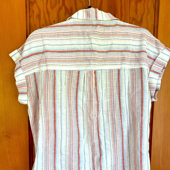NWT Sanctuary Tie Front striped shirt - Picture 4 of 4